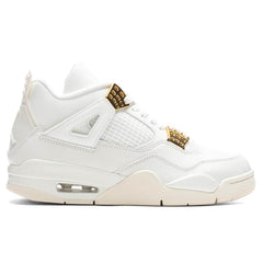 Women's 4 Retro 'Metallic Gold' - Sail/Metallic Gold/Black