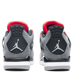 4 Retro 'Infrared' (GS) - Dark Grey/Infrared 23/Black Cement Grey