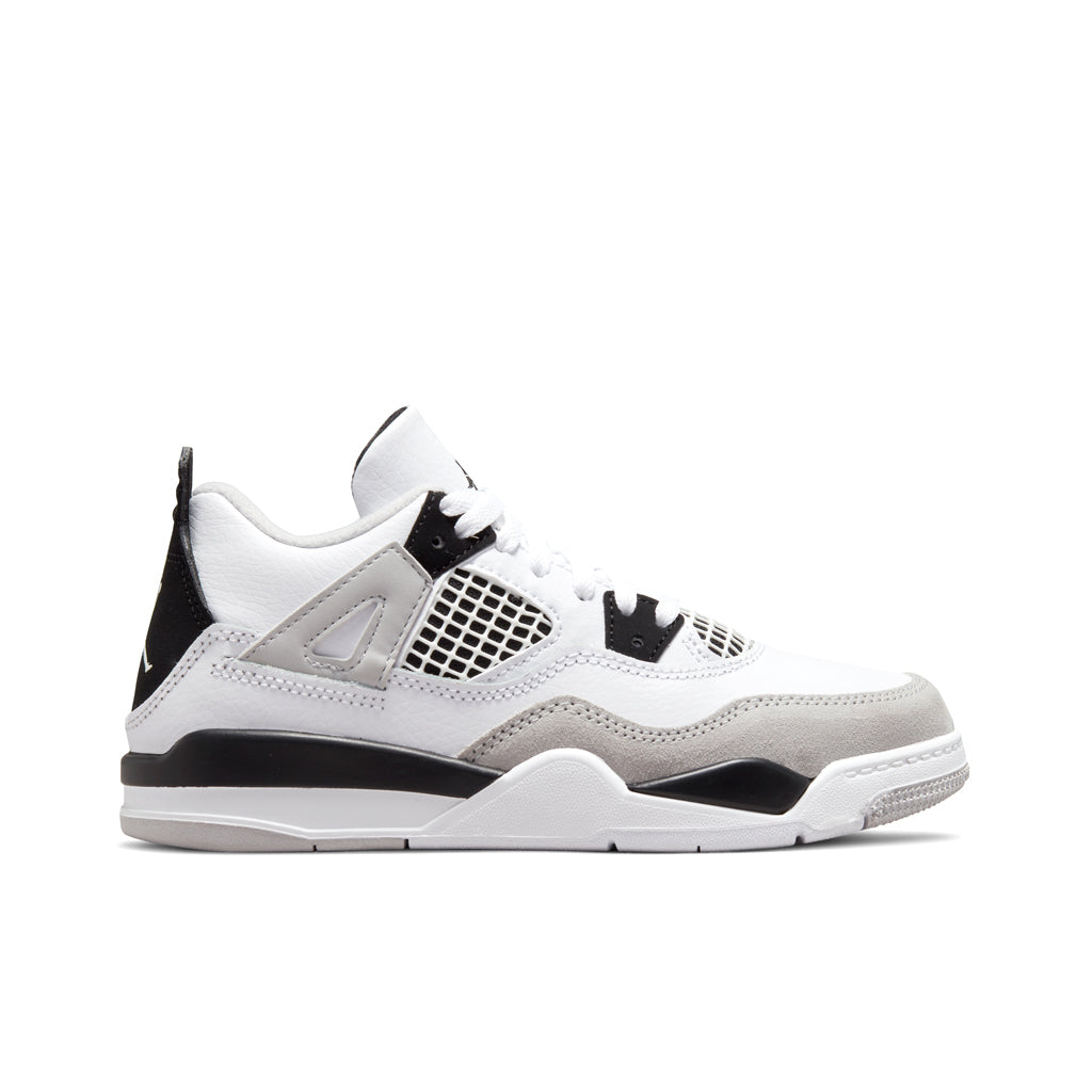 4 Retro (PS) - White/Black/Neutral Grey