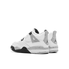 4 Retro (TD) - White/Midnight Navy/Light Smoke Grey