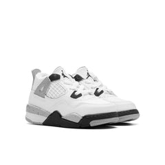 4 Retro (TD) - White/Midnight Navy/Light Smoke Grey