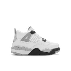 4 Retro (TD) - White/Midnight Navy/Light Smoke Grey