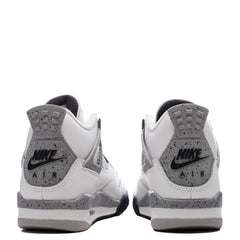 4 Retro OG 'White Cement' (GS) - Summit White/Fire Red/Cement Grey/Black