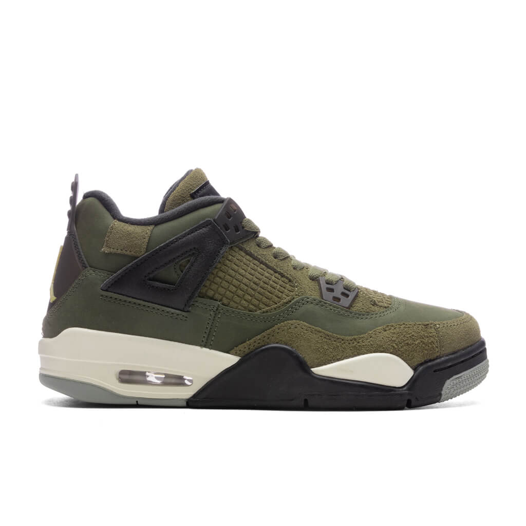 4 Retro SE Craft (GS) - Medium Olive/Pale Vanilla/Cargo Khaki