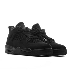 4 Retro 'Black Cat' (GS) - Black/Light Graphite