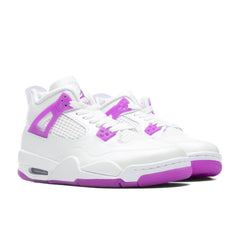 4 Retro (GS) - White/Hyper Violet