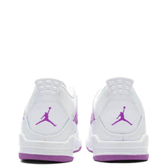 4 Retro (PS) - White/Hyper Violet