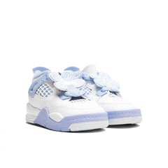 4 Retro 'Aluminum' (TD) - White/Aluminum/Blue Tint/Oil Green
