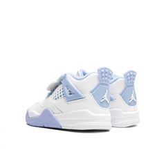 4 Retro 'Aluminum' (TD) - White/Aluminum/Blue Tint/Oil Green