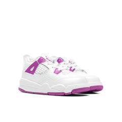 4 Retro (TD) - White/Hyper Violet