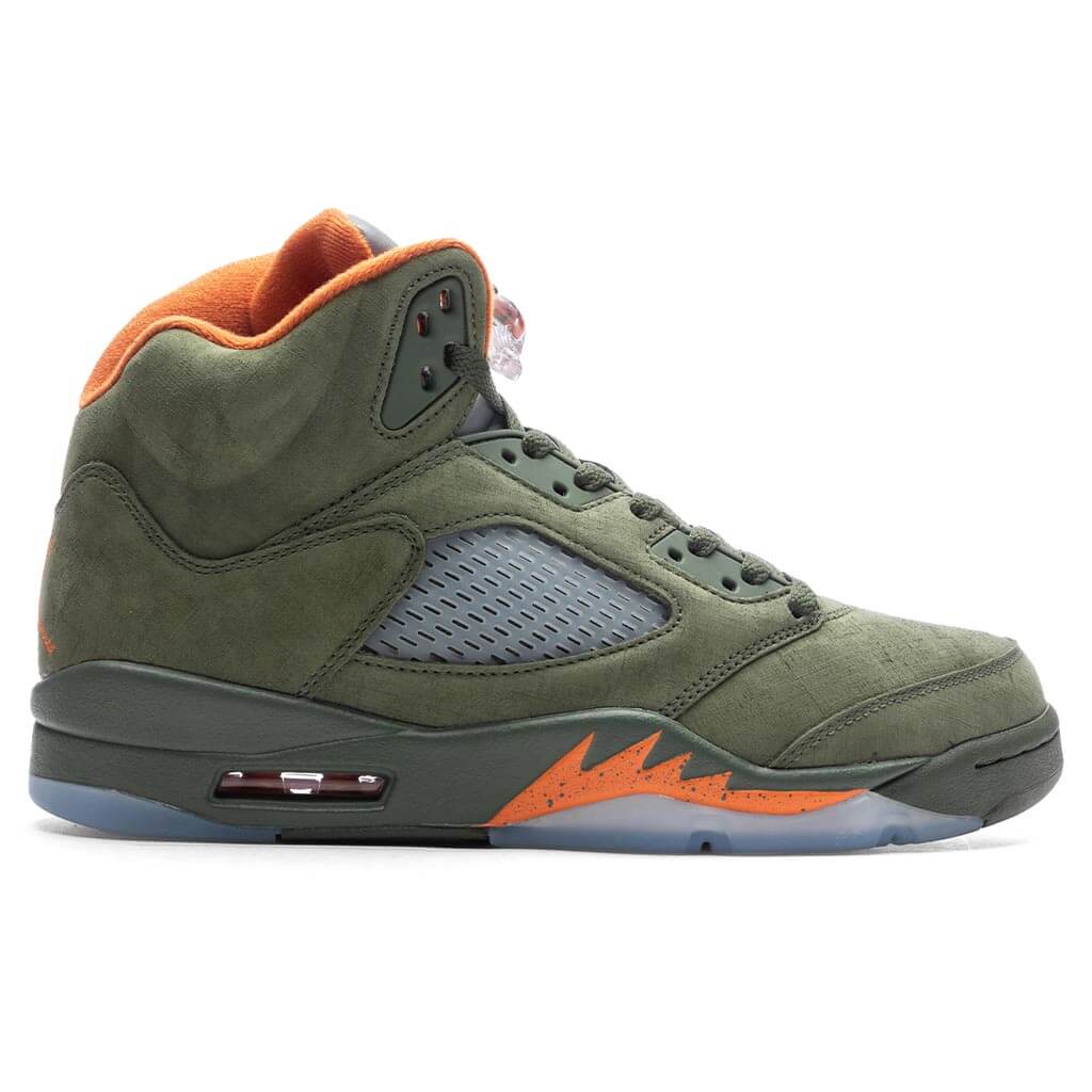 5 Retro 'Olive' - Army Olive/Solar Orange