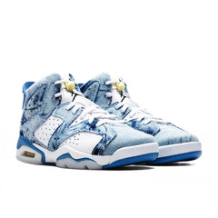 6 Retro (GS) - White/Dutch Blue/Citron Tint