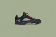 5 Retro Low SP x CLOT - Black/Classic Jade/Fire Red