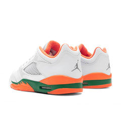 5 Retro Low (GS) - Football Grey/Brilliant Orange/Pine Green