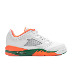 5 Retro Low (GS) - Football Grey/Brilliant Orange/Pine Green