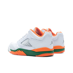 5 Retro Low (PS) - Football Grey/Brilliant Orange/Pine Green