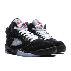 5 Retro OG 'Black Metallic Reimagined' (GS) - Black/White/Metallic Silver/Fire Red