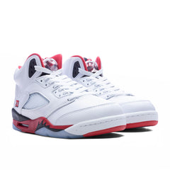 5 Retro OG Fire Red 'Black Tongue' (GS) - White/Fire Red/Black