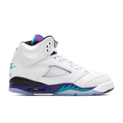5 Retro OG 'Grape' (GS) - White/New Emerald/Grape