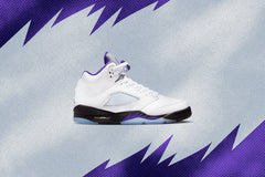 5 Retro (GS) - White/Dark Concord/Black