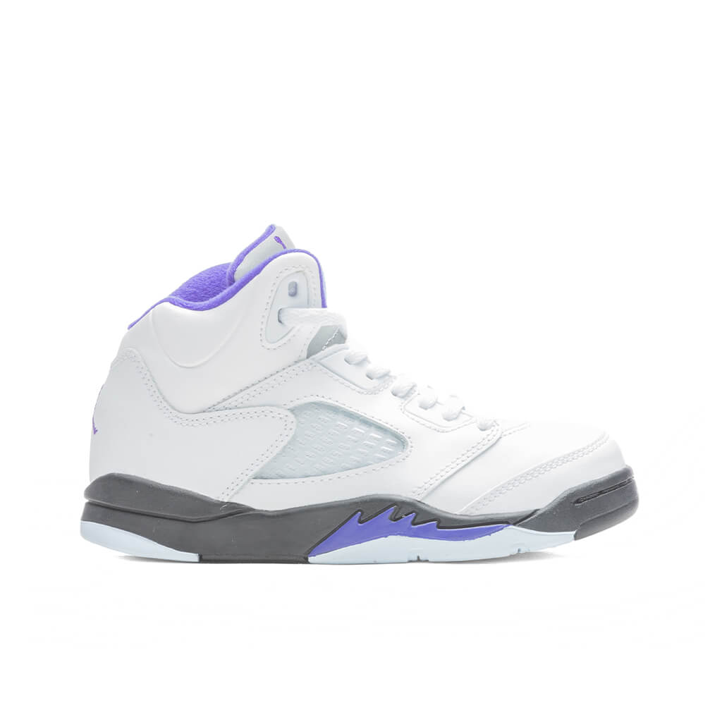 5 Retro (PS) - White/Dark Concord/Black
