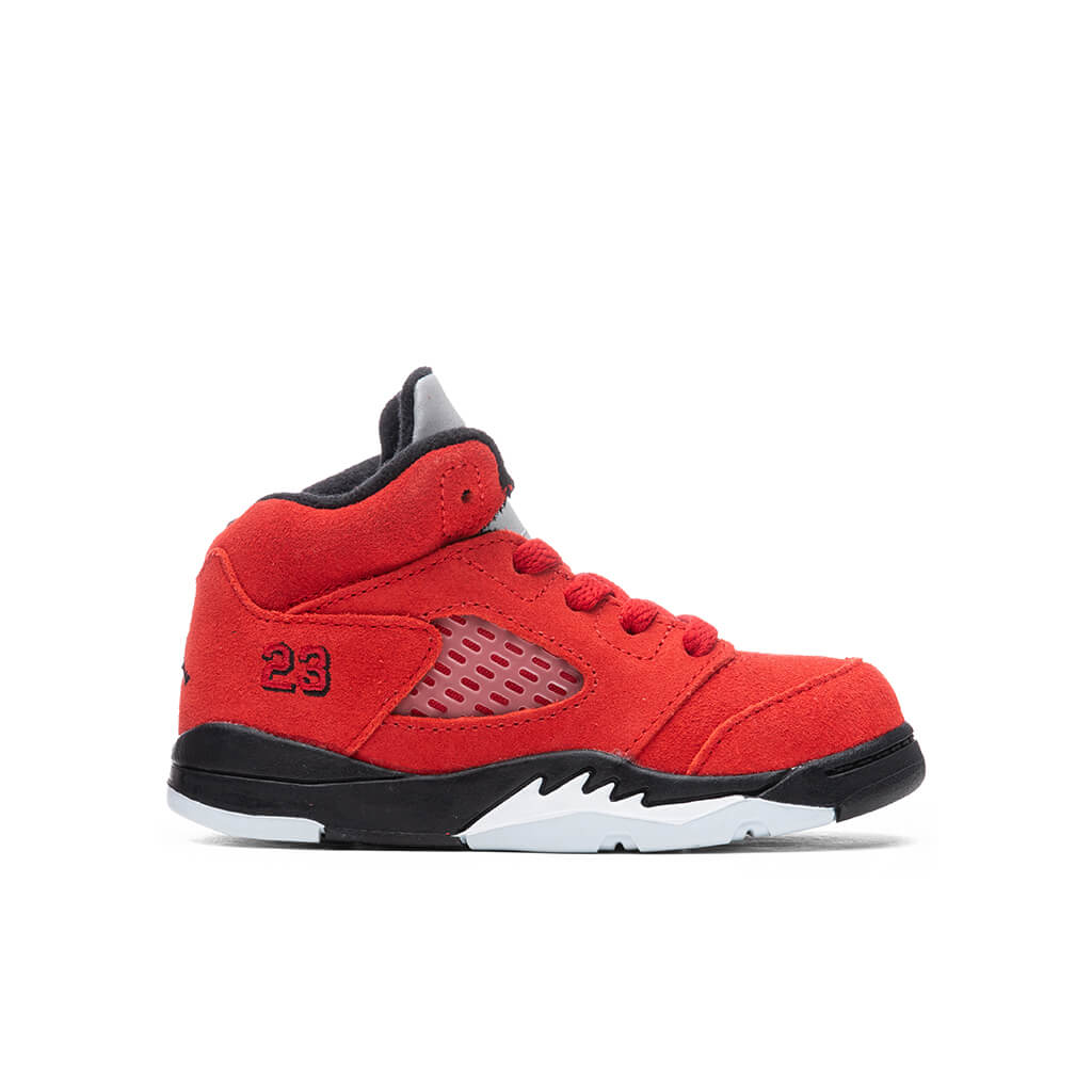 5 Retro (TD) "Raging Bull" - Varsity Red/Black