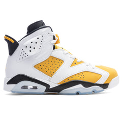 6 Retro - White/Yellow Ochre/Black