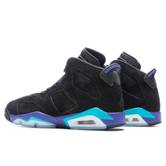 6 Retro (GS) 'Aqua' - Black/Bright Concord/Aquatone