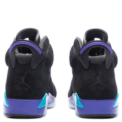 6 Retro 'Aqua' - Black/Bright Concord/Aquatone