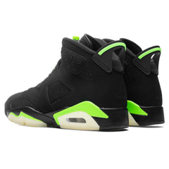 6 Retro - Black/Electric Green