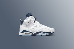 6 Retro - White/Midnight Navy