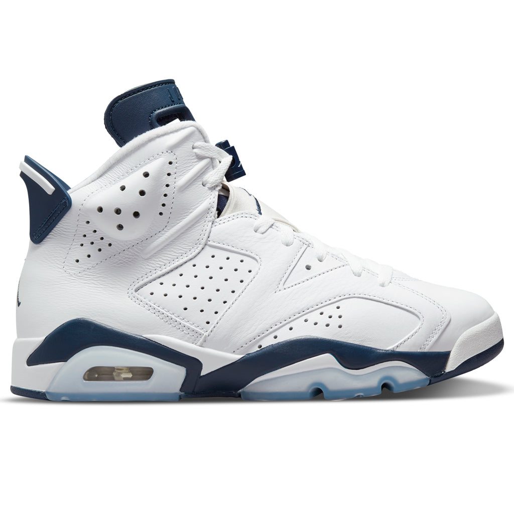 6 Retro - White/Midnight Navy