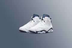 6 Retro - White/Midnight Navy