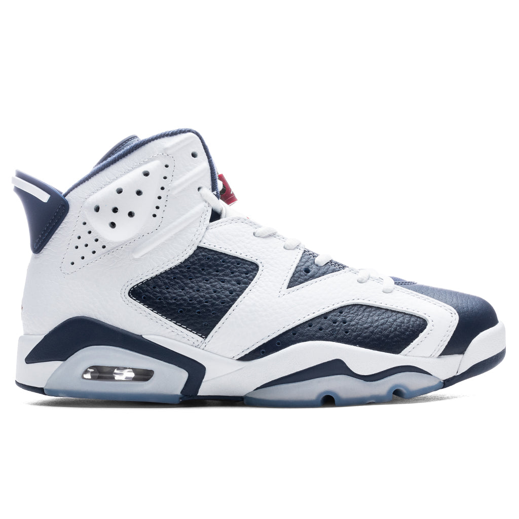 6 Retro 'Olympic' - White/Varsity Red/Midnight Navy