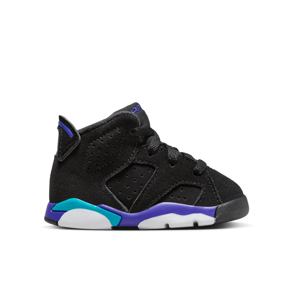 6 Retro (TD) 'Aqua' - Black/Bright Concord/Aquatone