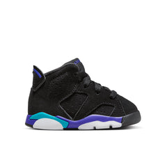6 Retro (TD) 'Aqua' - Black/Bright Concord/Aquatone