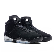 6 Retro (GS) - Black/Metallic Silver/Black