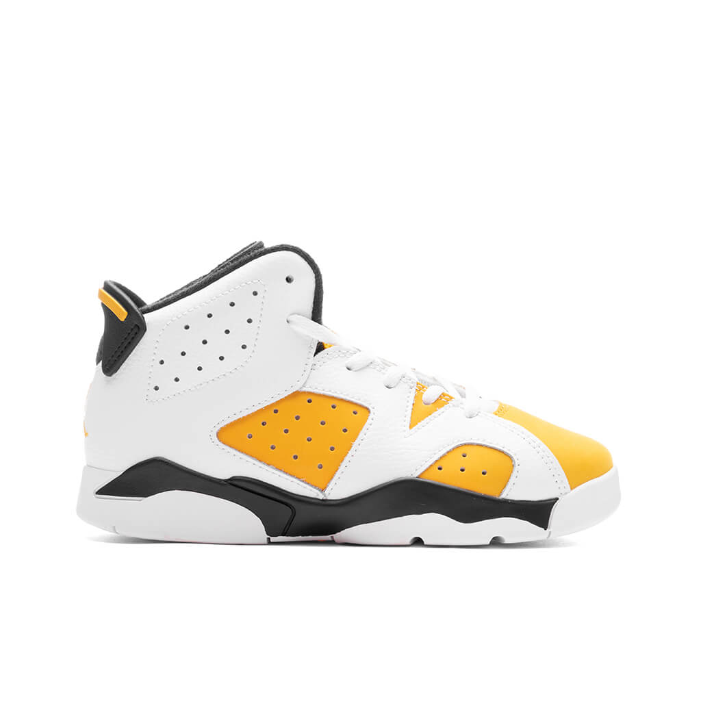6 Retro (PS) - White/Yellow Ochre/Black
