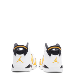 6 Retro (TD) - White/Yellow Ochre/Black