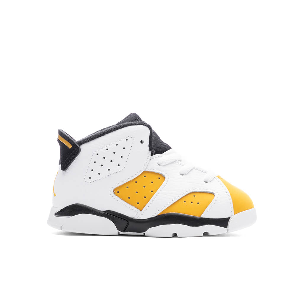 6 Retro (TD) - White/Yellow Ochre/Black