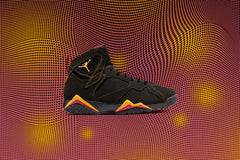 7 Retro 'Citrus' - Black/Citrus/Varsity Red