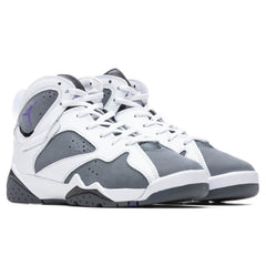 7 Retro (GS) "Flint" - White/Varsity Purple