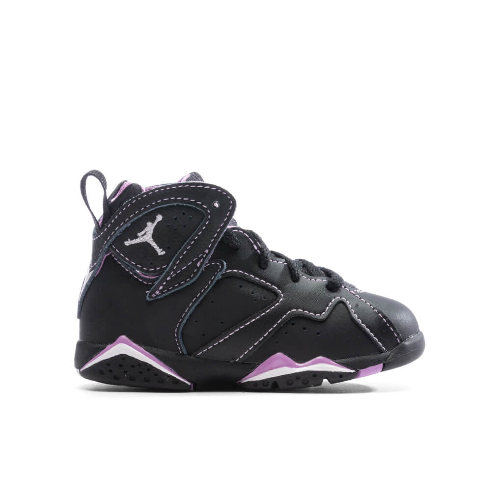7 Retro (TD) - Black/Barely Grape/Rush Fuchsia