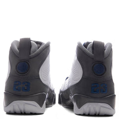 9 Retro 'Flint Grey' - White/French Blue/Flint Grey