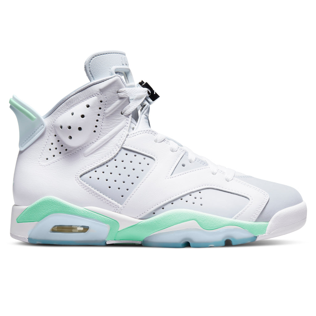 Women's 6 Retro - White/Purple Platinum/Mint Foam