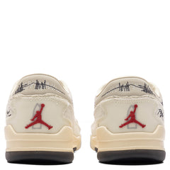 x Téla Women's Flight Court SP 'Crèpe' - Coconut Milk/Varsity Red/Muslin