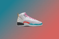 12 Retro (GS) - White/Vapor Green/Photon Dust