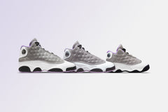 13 Retro (TD) - Black/Lilac/White/Metallic Silver