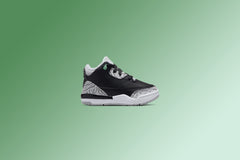 3 Retro 'Green Glow' (TD) - Black/Green Glow/Wolf Grey