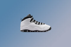 10 Retro 'Steel' (GS) - White/Black/Light Steel Grey/Dark Powder Blue
